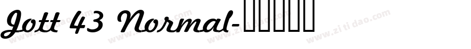 Jott 43 Normal字体转换